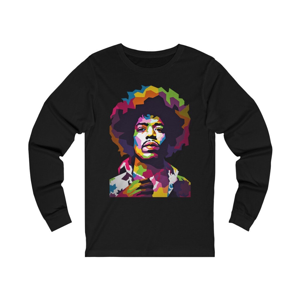 Jimi Hendrix Watercolor Long Sleeve Tee