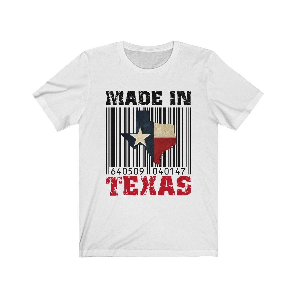 Made In Texas Barcode Short Sleeve Tee