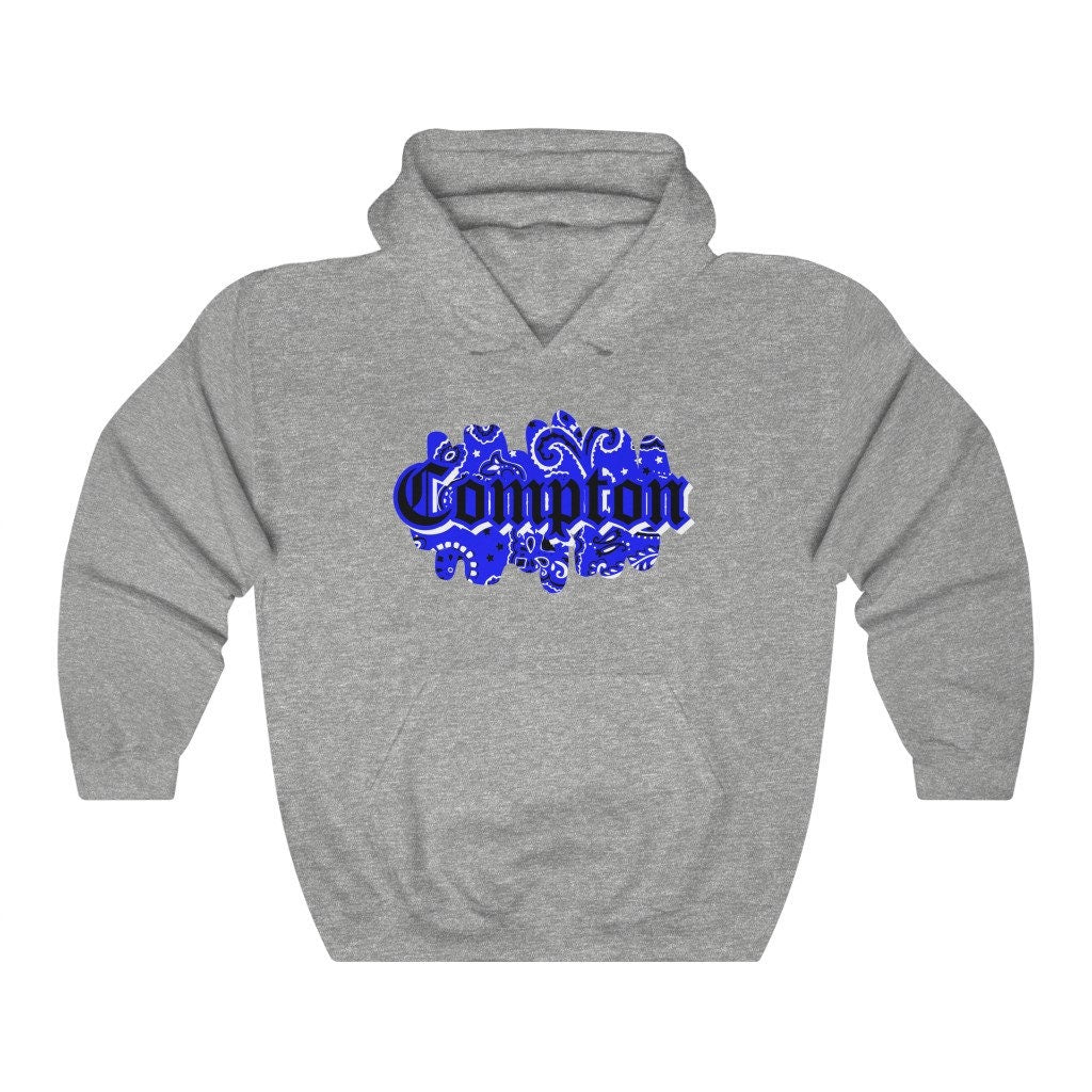 Compton Blue Bandana Heavy Blend Hooded Sweatshirt