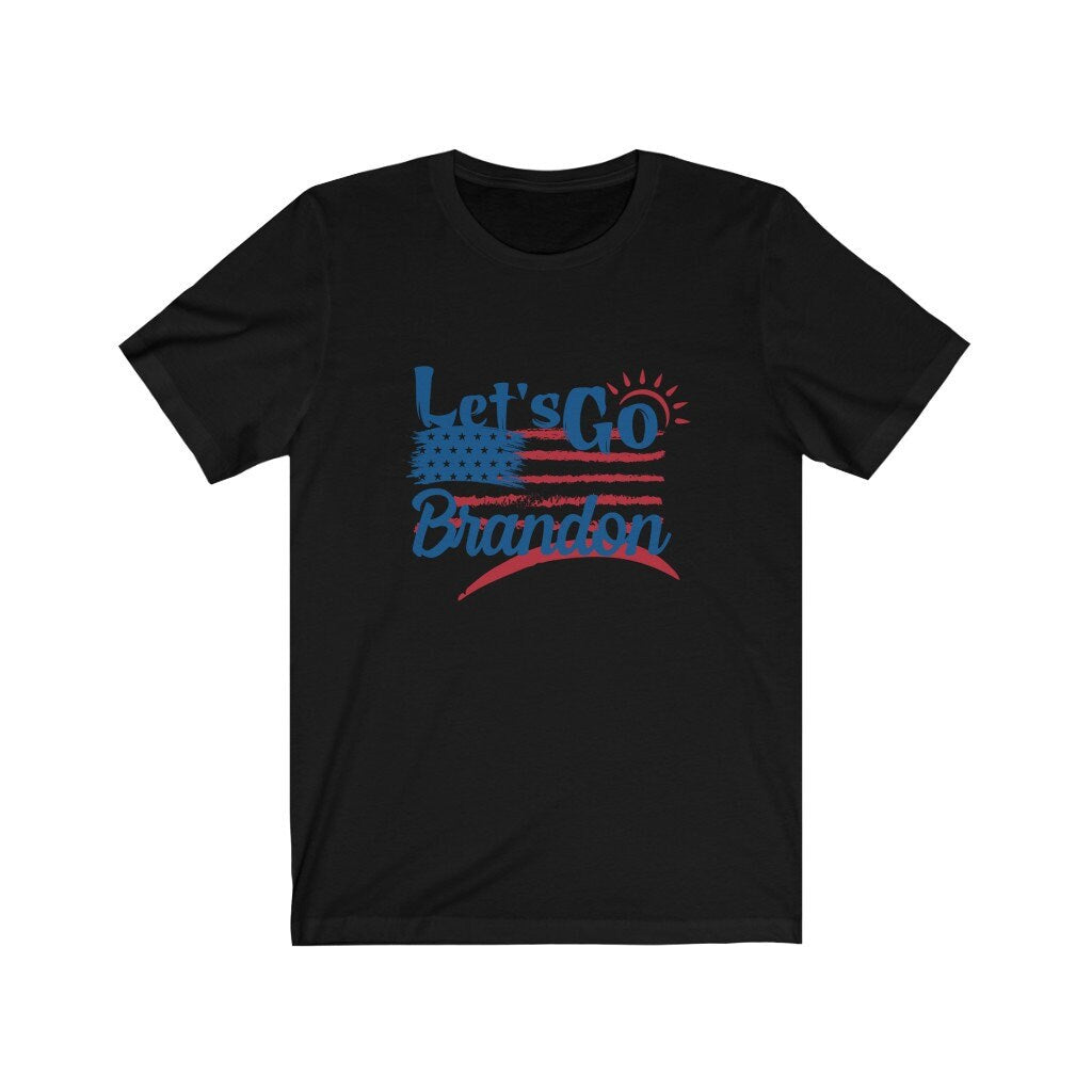 Let's Go Brandon American Flag Short Sleeve Tee