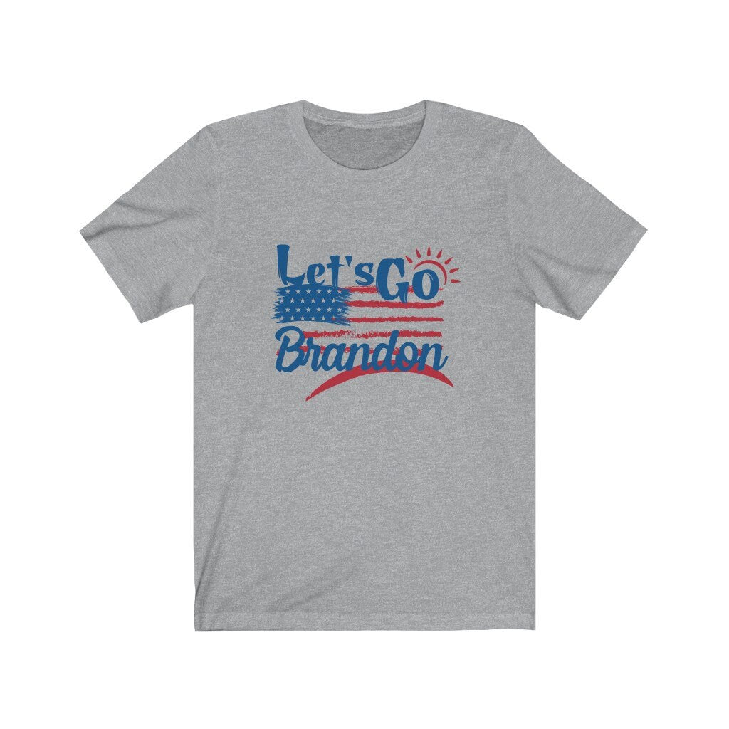 Let's Go Brandon American Flag Short Sleeve Tee