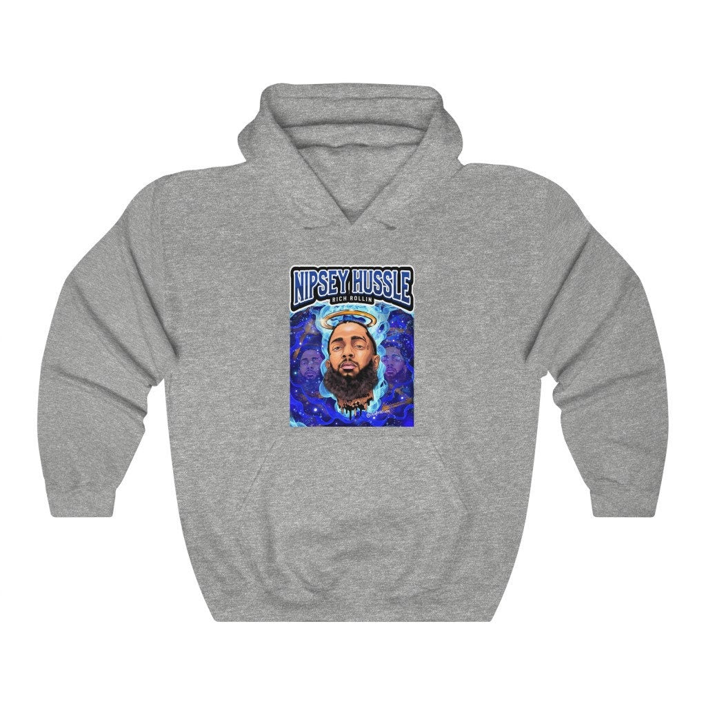 Nipsey Hussle Rich Rollin Heavy Blend Hooded Sweatshirt