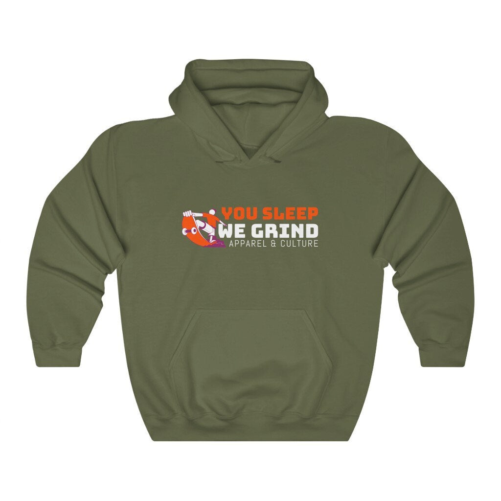 You Sleep, We Grind Heavy Blend Hooded Sweatshirt