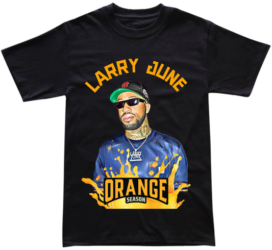 Larry june orange season t shirt