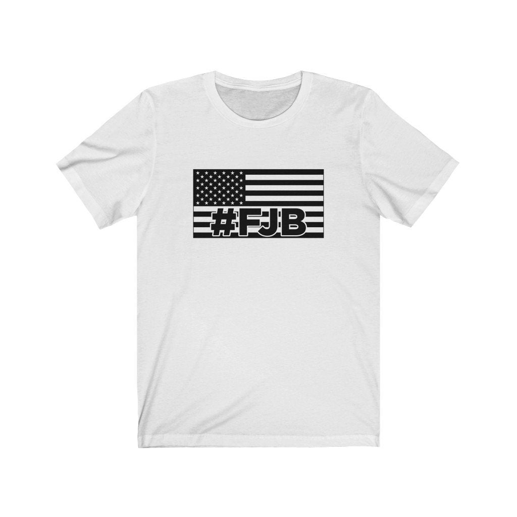 FJB Let's Go Brandon Black Flag Short Sleeve Tee