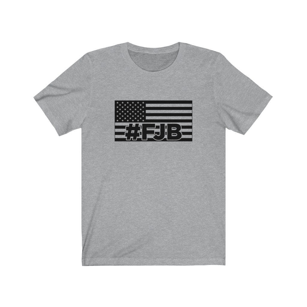 FJB Let's Go Brandon Black Flag Short Sleeve Tee