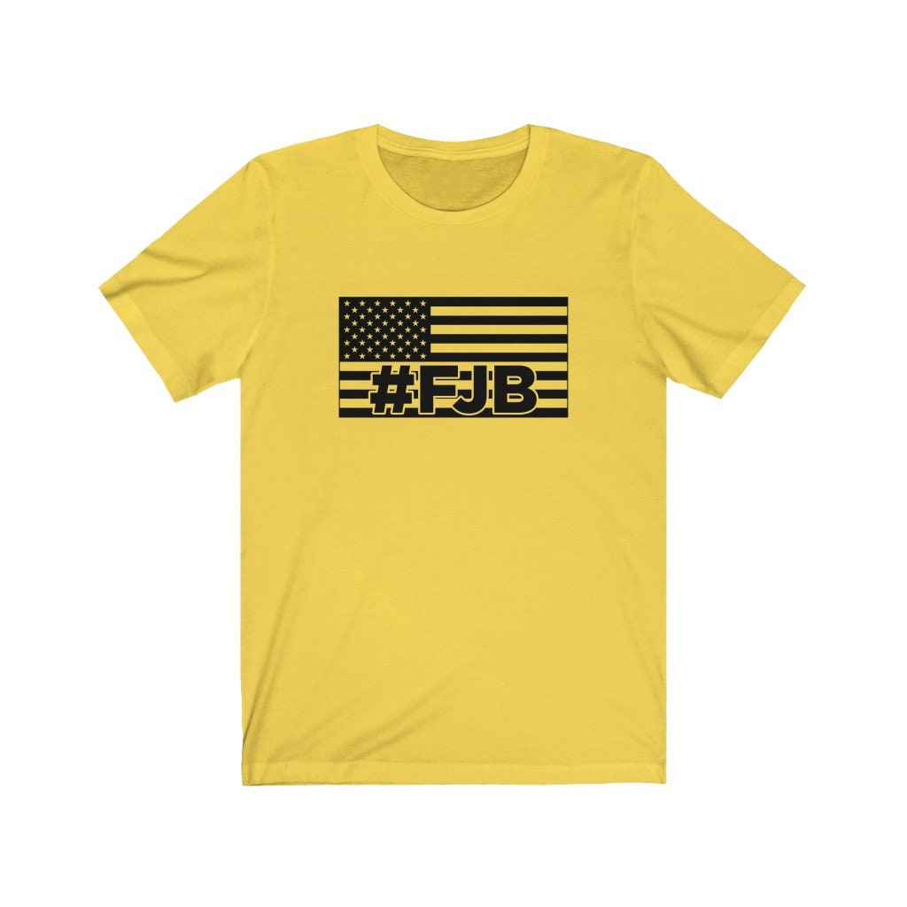 FJB Let's Go Brandon Black Flag Short Sleeve Tee