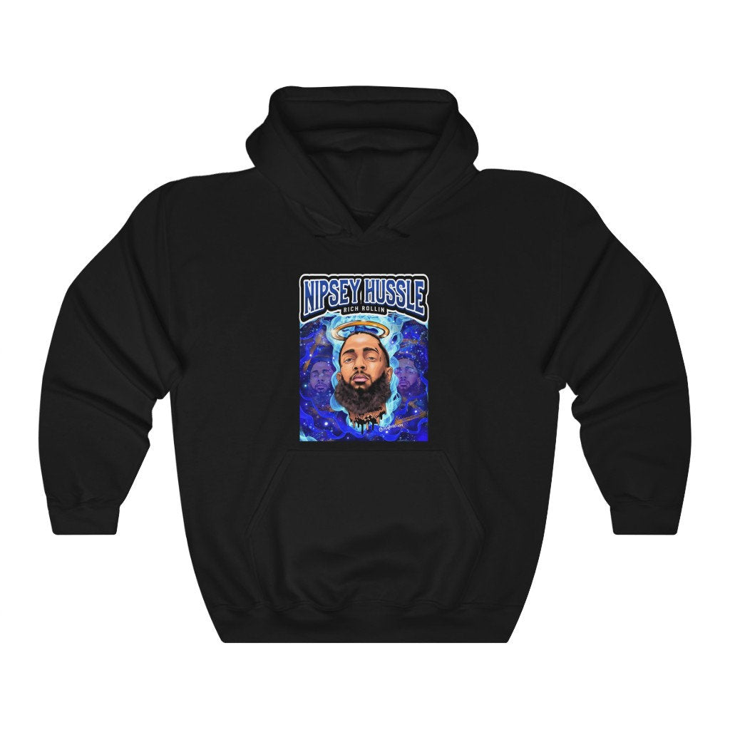 Nipsey Hussle Rich Rollin Heavy Blend Hooded Sweatshirt