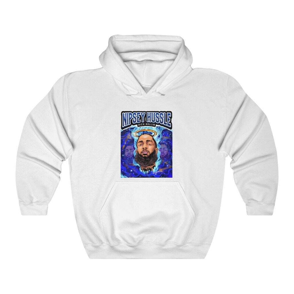 Nipsey Hussle Rich Rollin Heavy Blend Hooded Sweatshirt