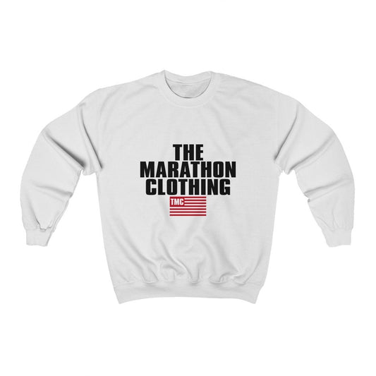 The Marathon Continues Heavy Blend Crewneck Sweatshirt