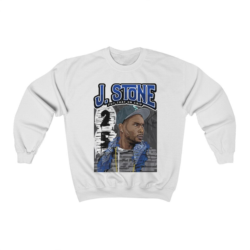 J. Stone I Put That On Crip Heavy Blend Crewneck Sweatshirt