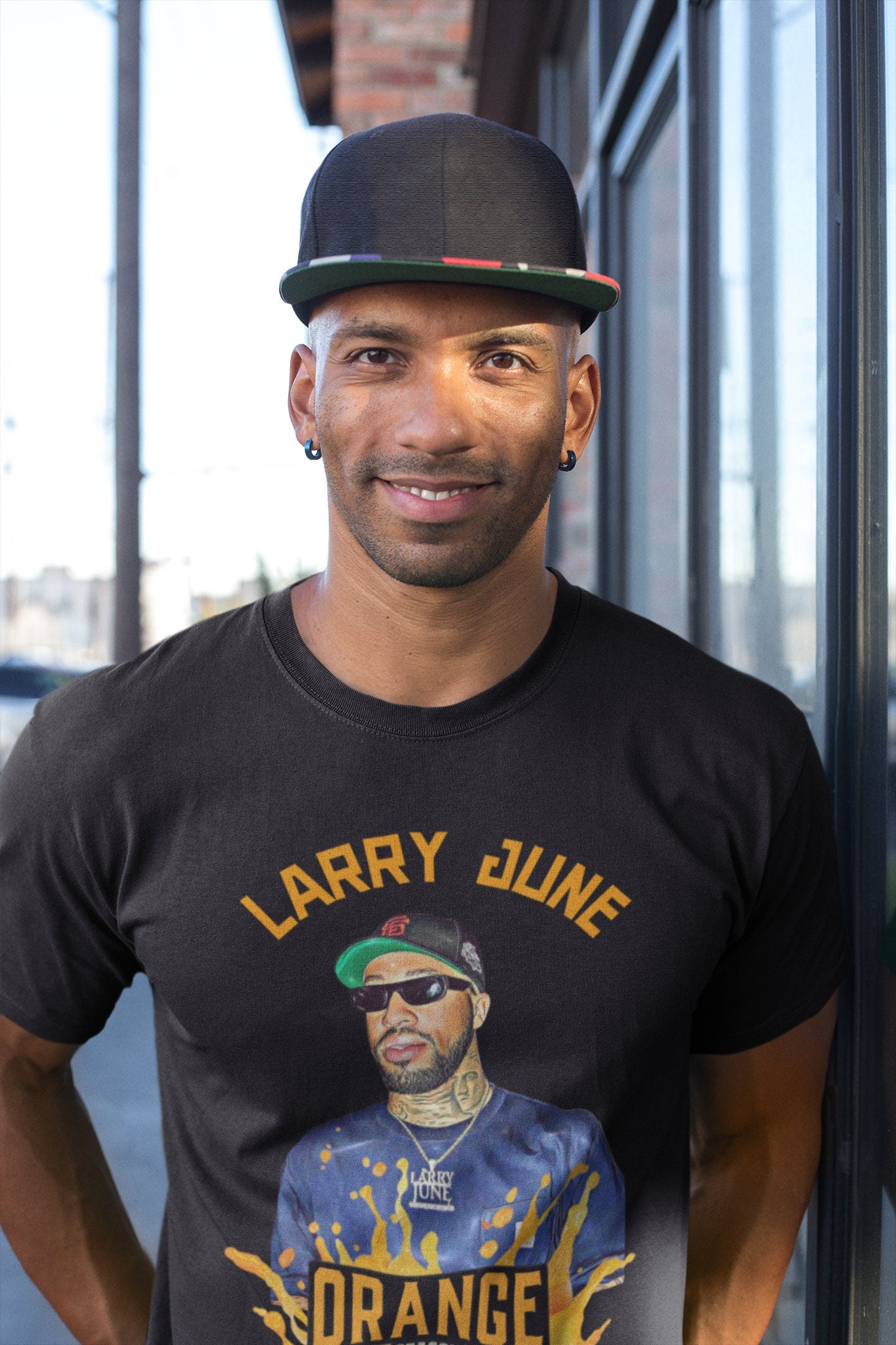 Larry june orange season t shirt