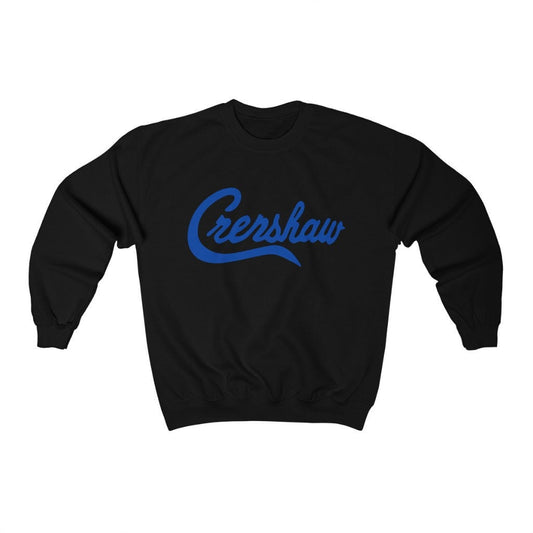 Crenshaw Neon Blue Graphic Heavy Blend Crewneck Sweatshirt